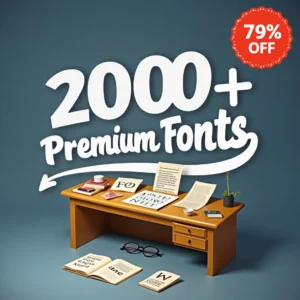 2000+ Premium Fonts Bundle